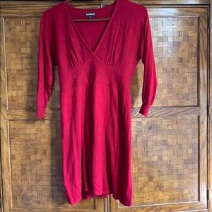 Express 3/4 sleeve sweater dress